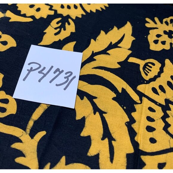 Orange Floral Print Cotton Fabric Fat Quarter 18x20 Sewing & Craft Projects - Picture 3 of 3